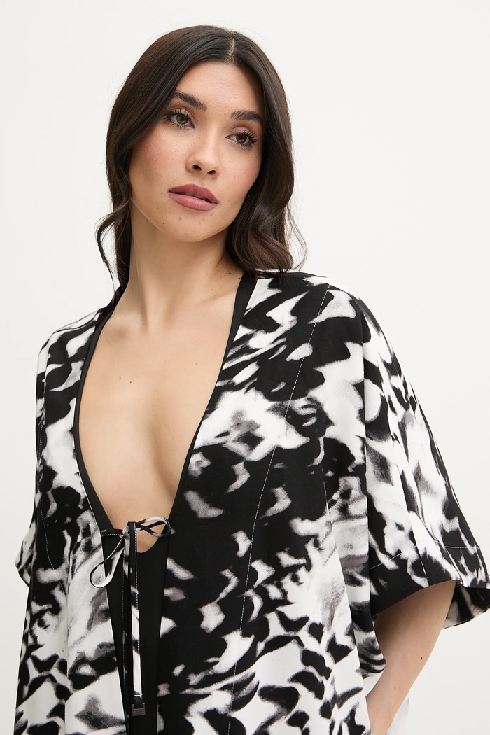 Calvin Klein cămașă de plajă negru KW0KW02822