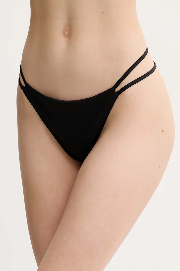 Calvin Klein figi kąpielowe dół czarny KW0KW02828
