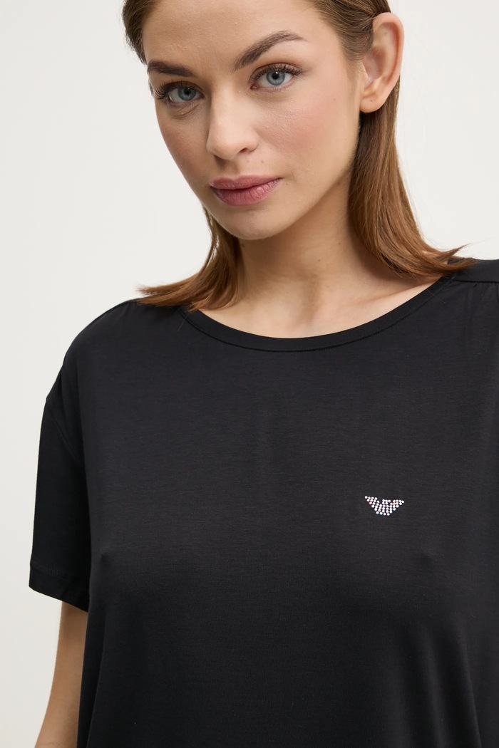 Pyžamová sada Emporio Armani Underwear EW000525.AF10889 černá SS25