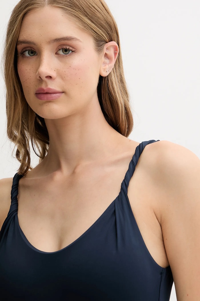 Odzież Tommy Hilfiger Jednoczęściowy strój kąpielowy UW0UW05856 granatowy