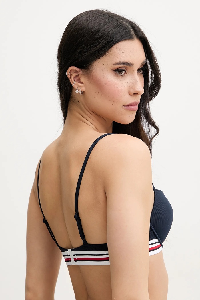 Ρούχα Bikini top Tommy Hilfiger UW0UW05804 σκούρο μπλε