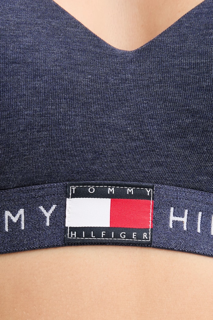 Îmbrăcăminte Tommy Hilfiger Sutien sport din bumbac cu elastan UW0UW05715 bleumarin