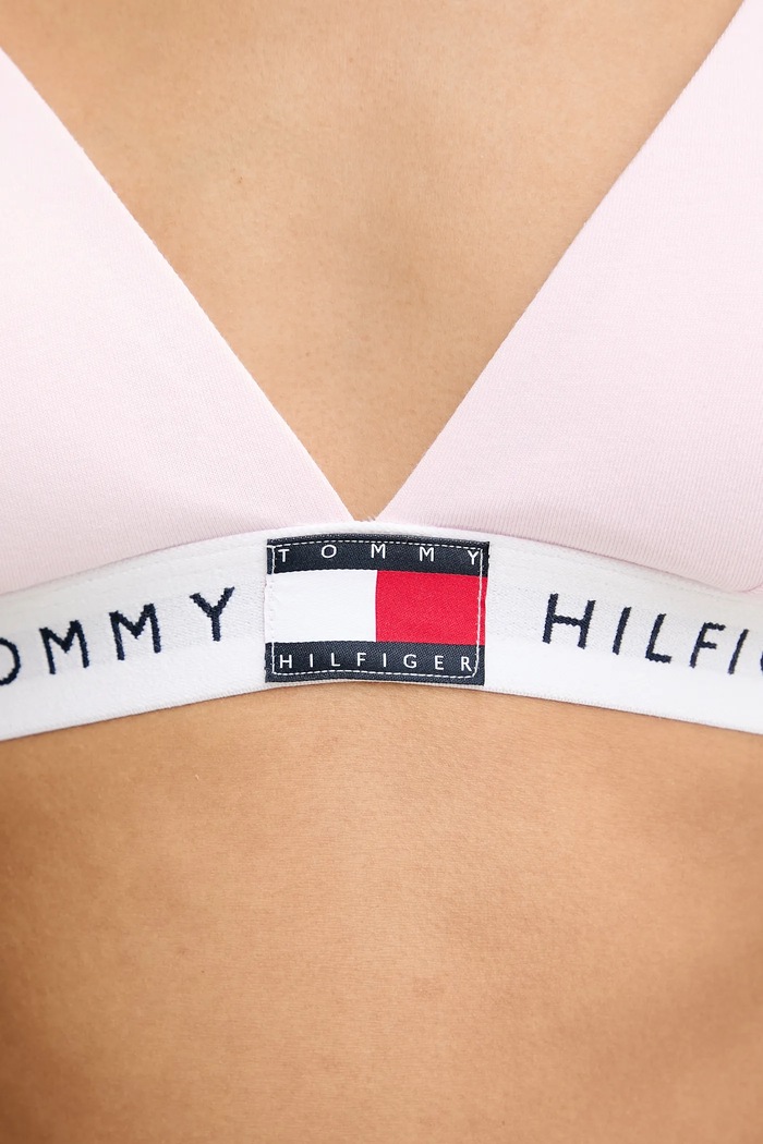 Tommy Hilfiger podprsenka bavlněná s elastanem růžová UW0UW06040