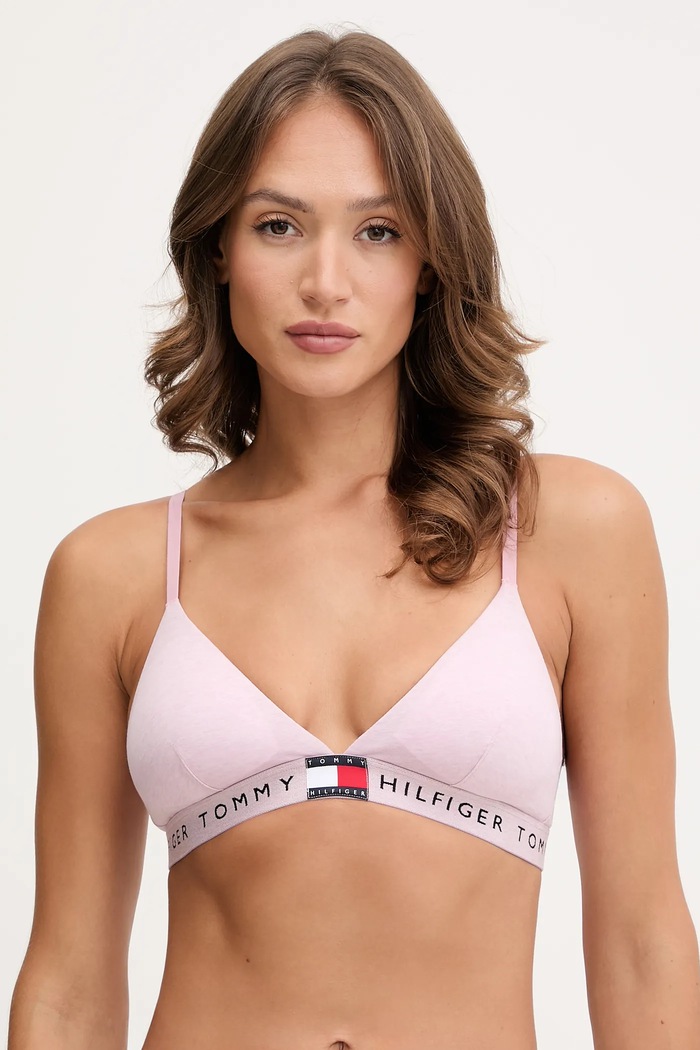 Podprsenka Tommy Hilfiger jemně vyztužené růžová UW0UW06040
