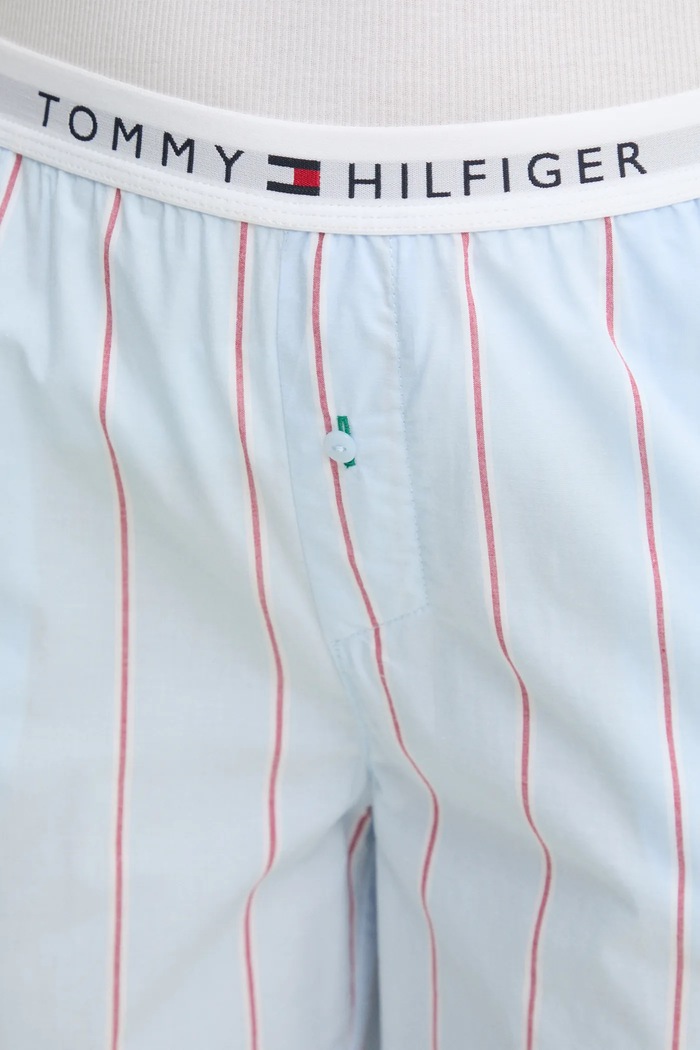 Odzież Tommy Hilfiger spodnie piżamowe bawełniane UW0UW05766 niebieski