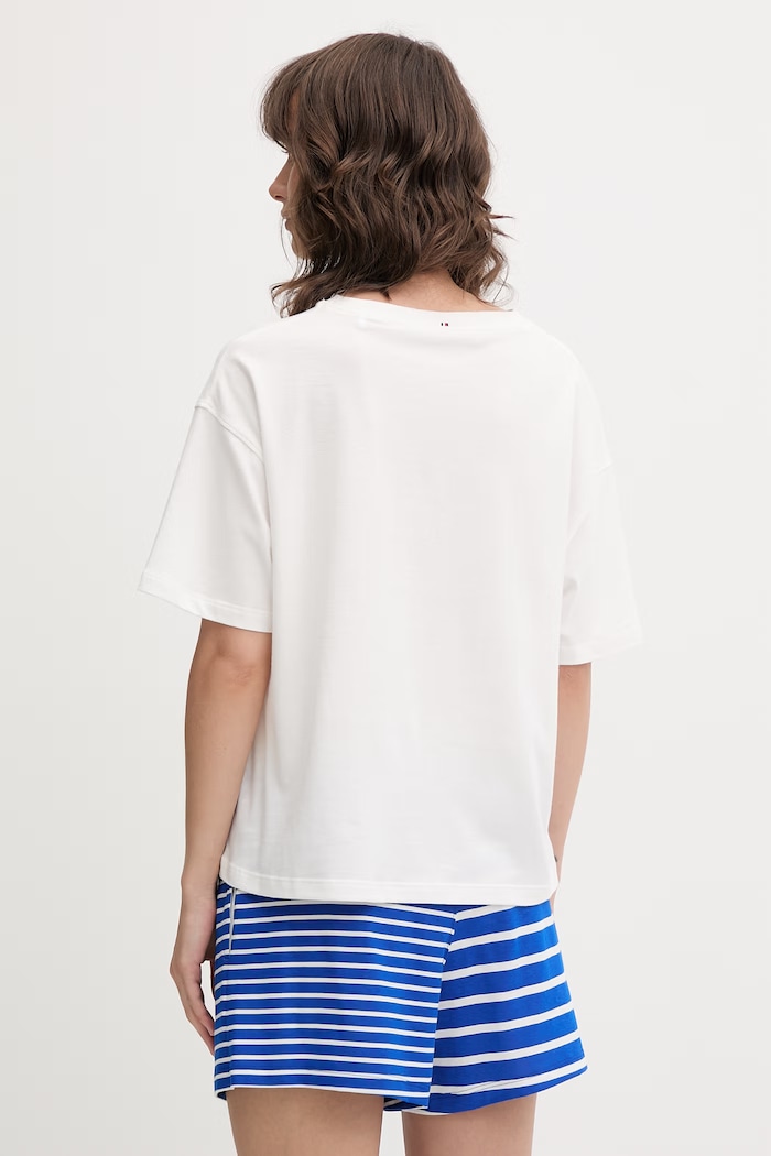 Tommy Hilfiger dvoudílné pyžamo dámské bavlněné UW0UW05760 bílá SS26