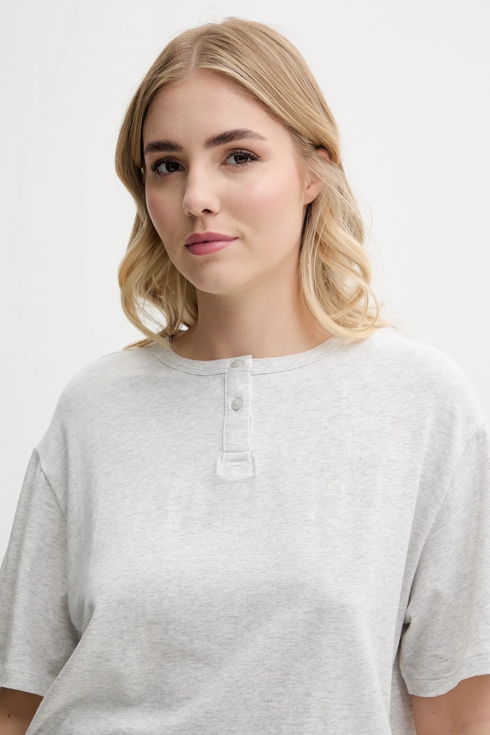 Pyžamové tričko Tommy Hilfiger šedá UW0UW05778