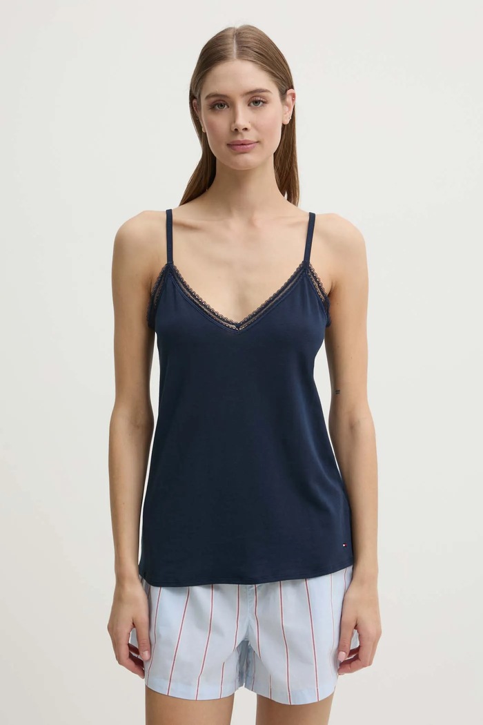 Tommy Hilfiger top piżamowy UW0UW05795 granatowy SS25