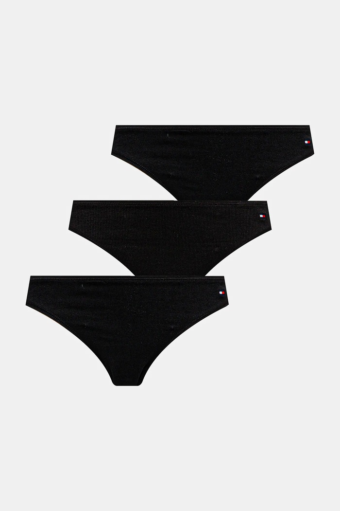 Kalhotky Tommy Hilfiger 3-pack kalhotky černá UW0UW05753