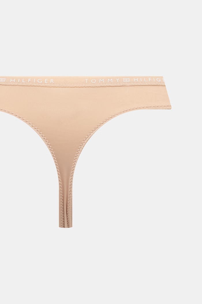 Tommy Hilfiger tangá dámske 3-pak UW0UW05756 béžová