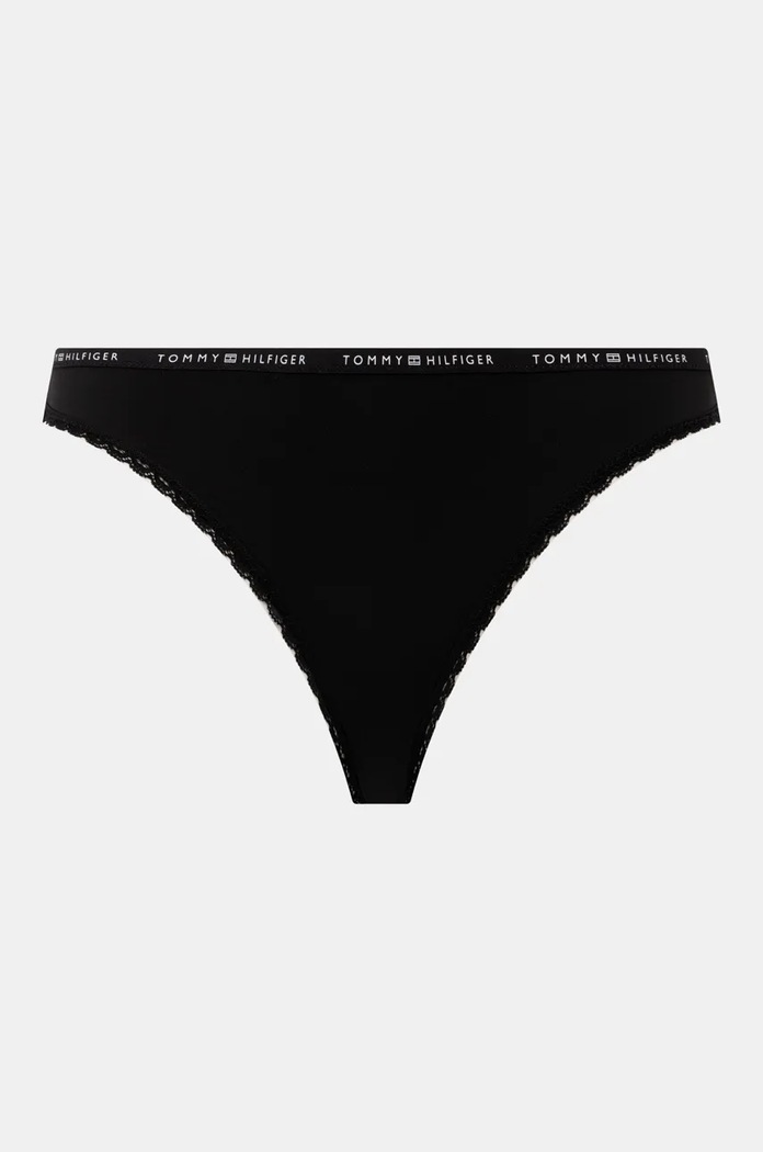 Tanga Tommy Hilfiger 3-pack UW0UW05882 černá AW25