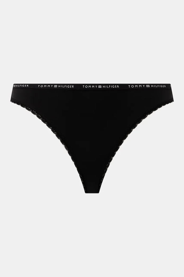 Tanga Tommy Hilfiger 3-pack UW0UW05882 černá AW25