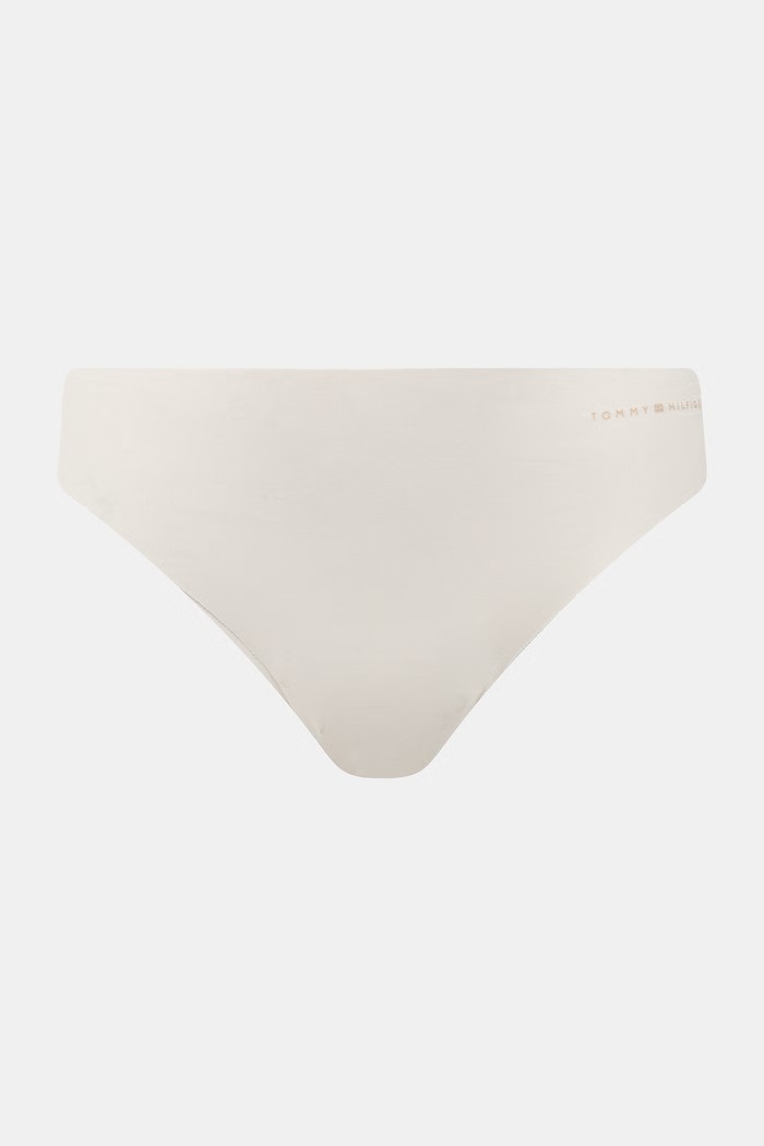 Tommy Hilfiger tanga női pamut elasztánnal 3-as csomag bézs UW0UW05959