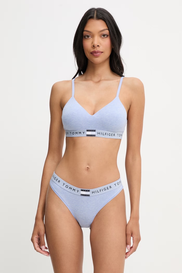 Tommy Hilfiger figi damskie bawełniane z elastanem UW0UW06038 niebieski AA00