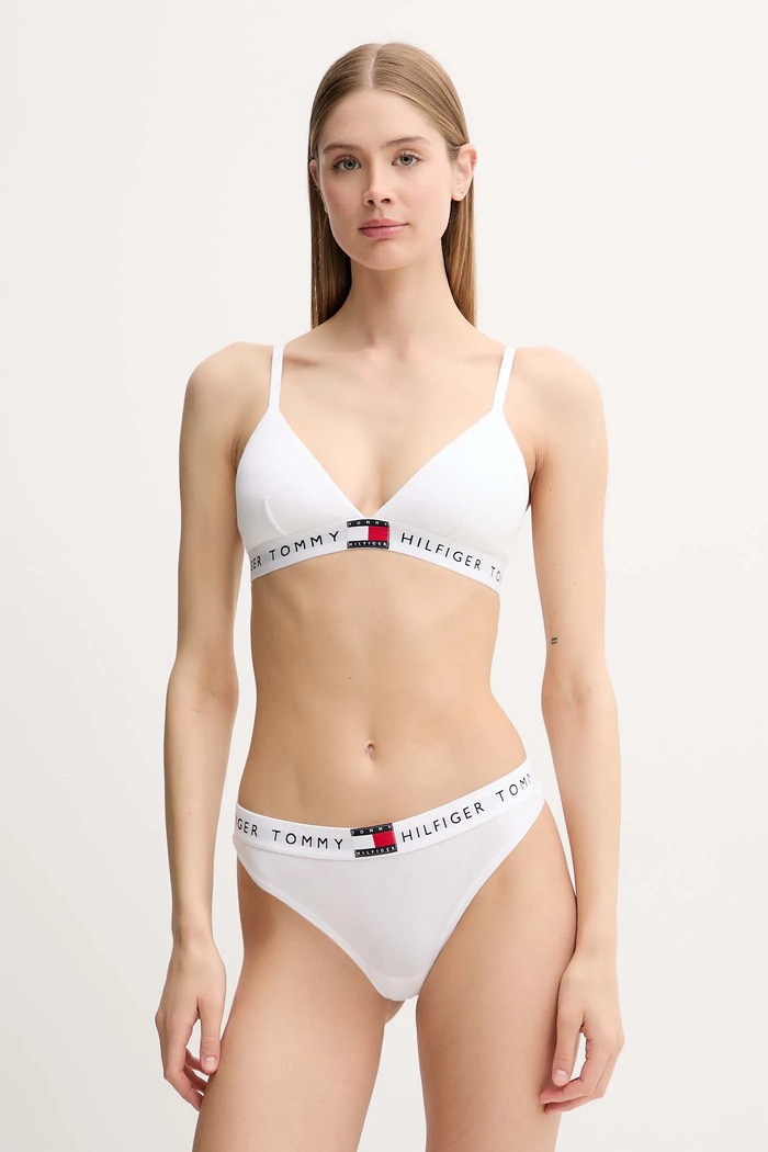 Oblečenie Tommy Hilfiger tangá dámske UW0UW06039 biela