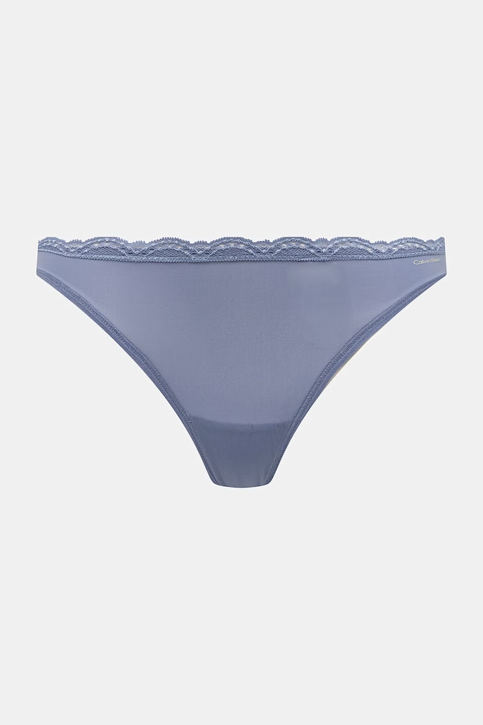 Calvin Klein Underwear tanga dámské 3-pack LV00QD5300 fialová AA00