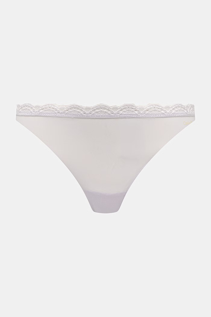 Calvin Klein Underwear tanga dámské 3-pack fialová LV00QD5300