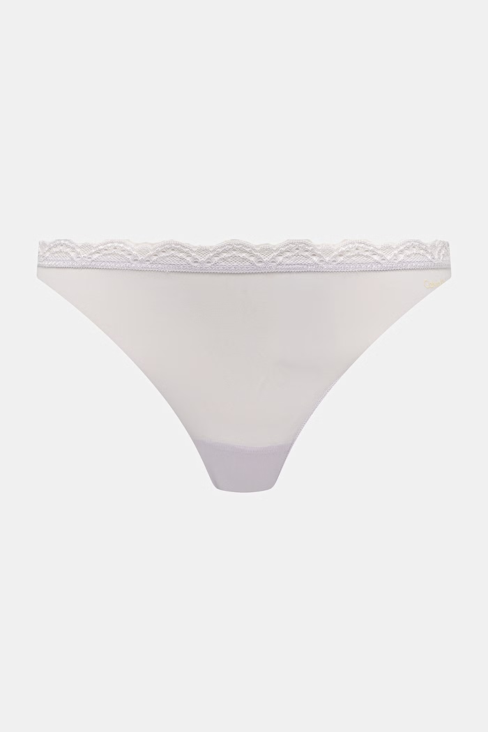 Calvin Klein Underwear tanga dámské 3-pack fialová LV00QD5300