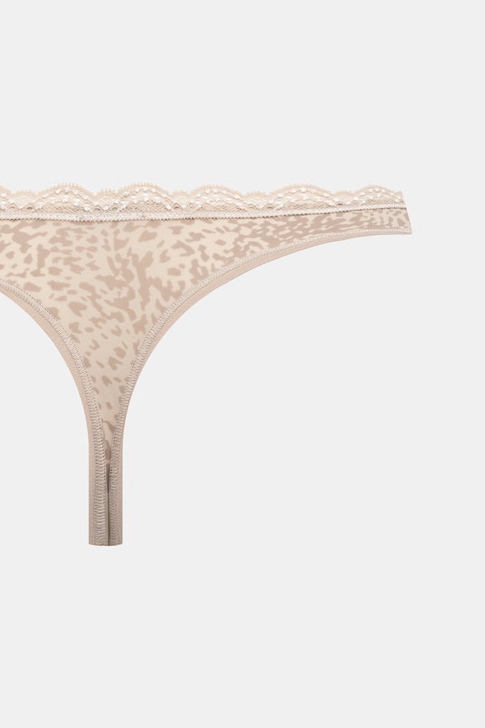 Calvin Klein Underwear tangá dámske 3-pak LV00QD5300 béžová