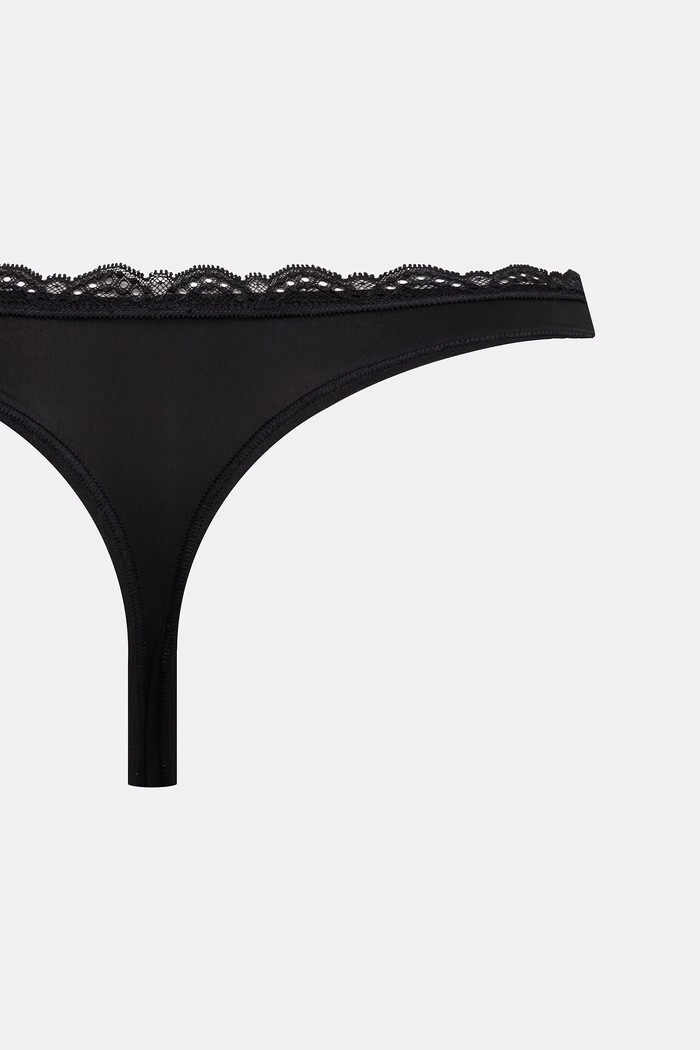 Oblečení Calvin Klein Underwear tanga dámské 3-pack LV00QD5300 černá