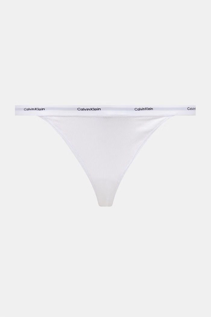 Calvin Klein Underwear στρινγκ γυναικεία βαμβακερά με ελαστάν 3-pack LV00QD5308 γκρί SS26