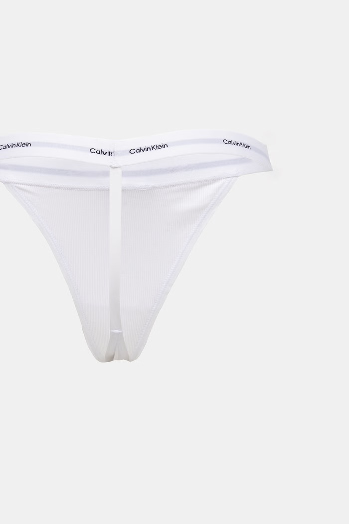 Calvin Klein Underwear στρινγκ γυναικεία βαμβακερά με ελαστάν 3-pack LV00QD5308 γκρί