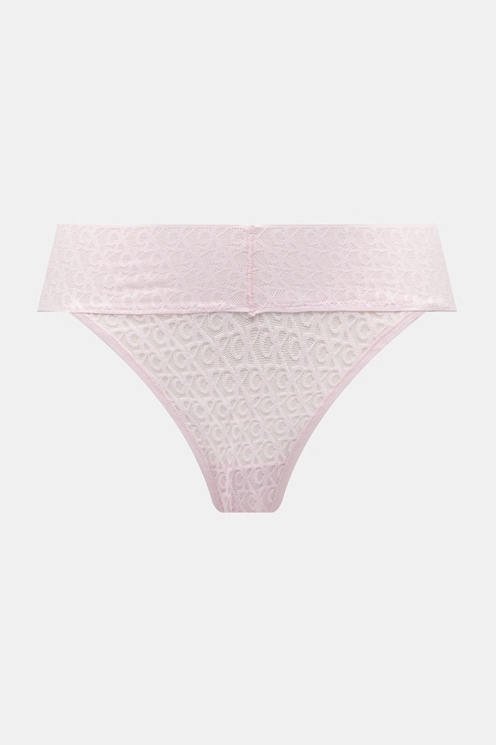 Calvin Klein Underwear κιλότα γυναικεία δαντέλα 3-pack μωβ LV00QD5305