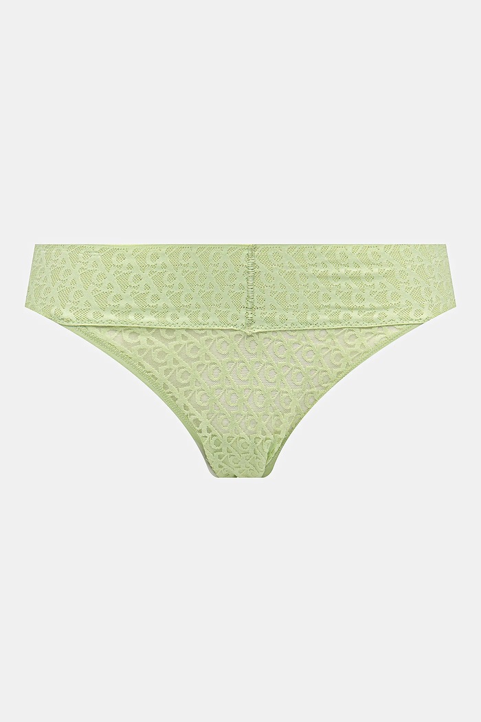 Ρούχα Calvin Klein Underwear κιλότα γυναικεία δαντέλα 3-pack LV00QD5305 πράσινο
