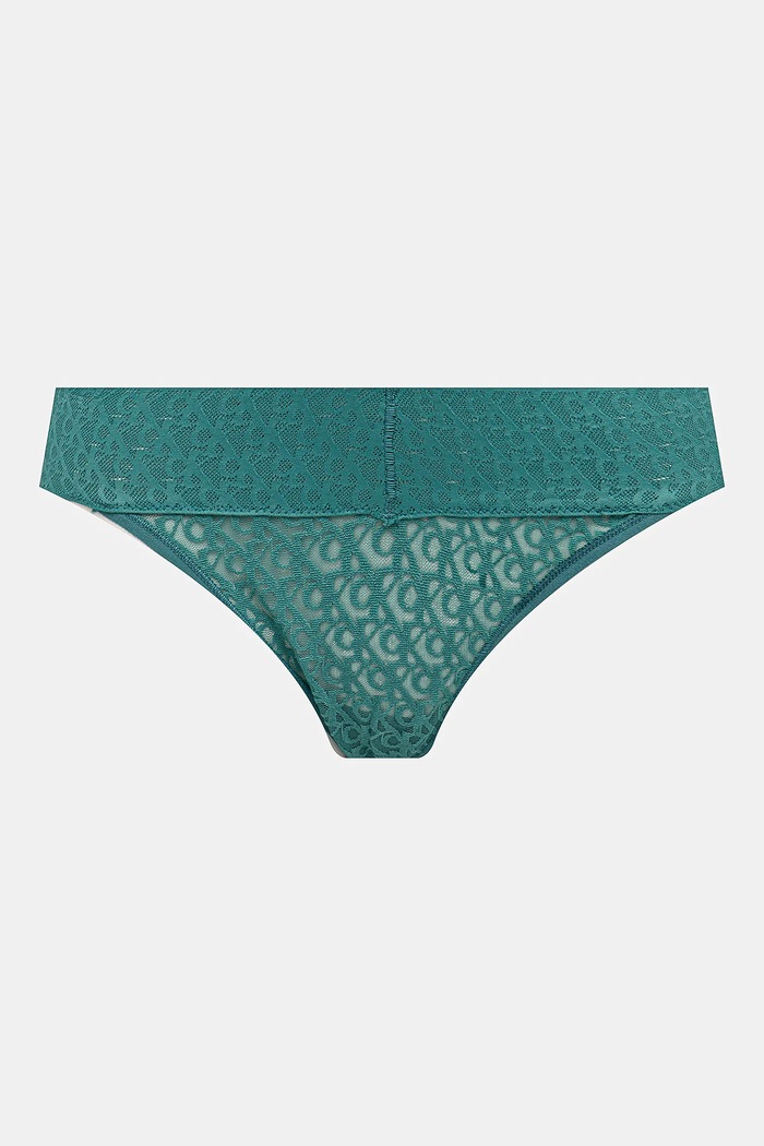 Calvin Klein Underwear κιλότα γυναικεία δαντέλα 3-pack πράσινο LV00QD5305