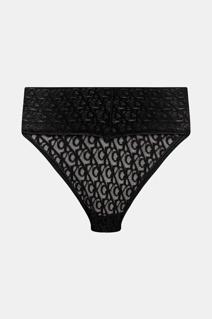 Ρούχα Calvin Klein Underwear κιλότα γυναικεία δαντέλα 3-pack LV00QD5305 μαύρο