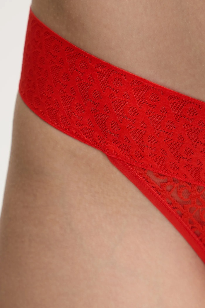 Oblečenie Calvin Klein Underwear nohavičky dámske LV00QD5283 oranžová