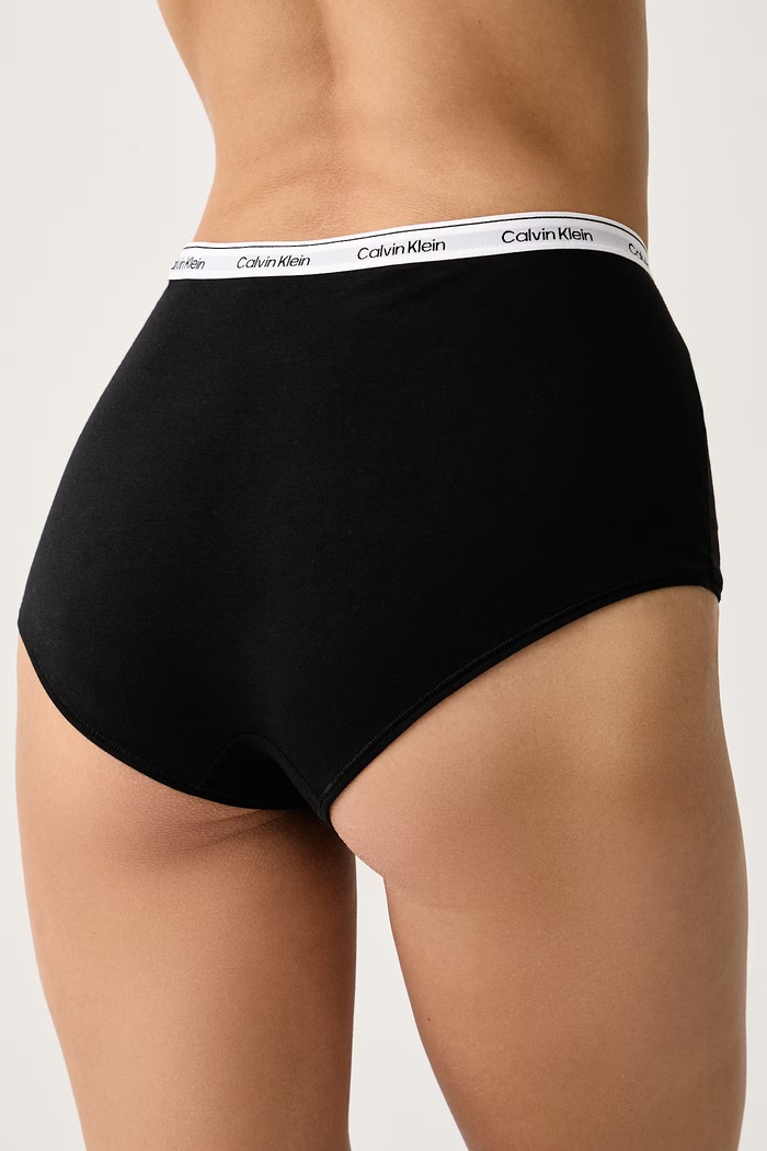 Calvin Klein Underwear Figi damskie z bawełną 000QD5195E czarny AW25