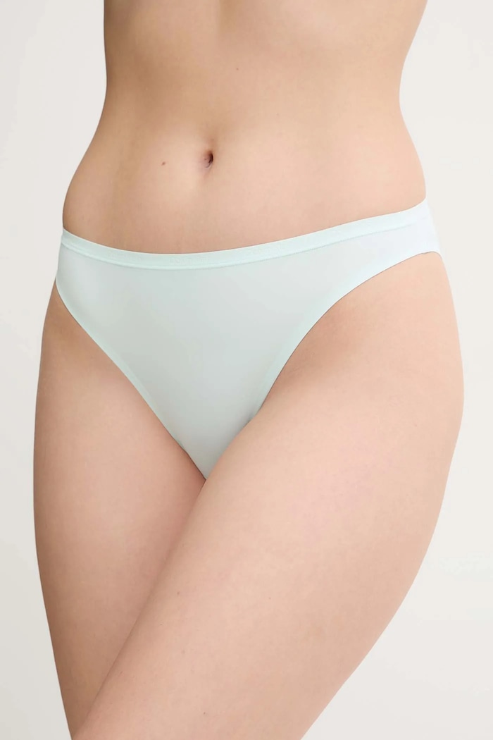Gaćice Calvin Klein Underwear bez uzorka tirkizna LV00QF8253