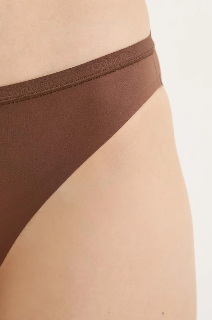 Ρούχα Σλιπ Calvin Klein Underwear LV00QF8253 καφέ