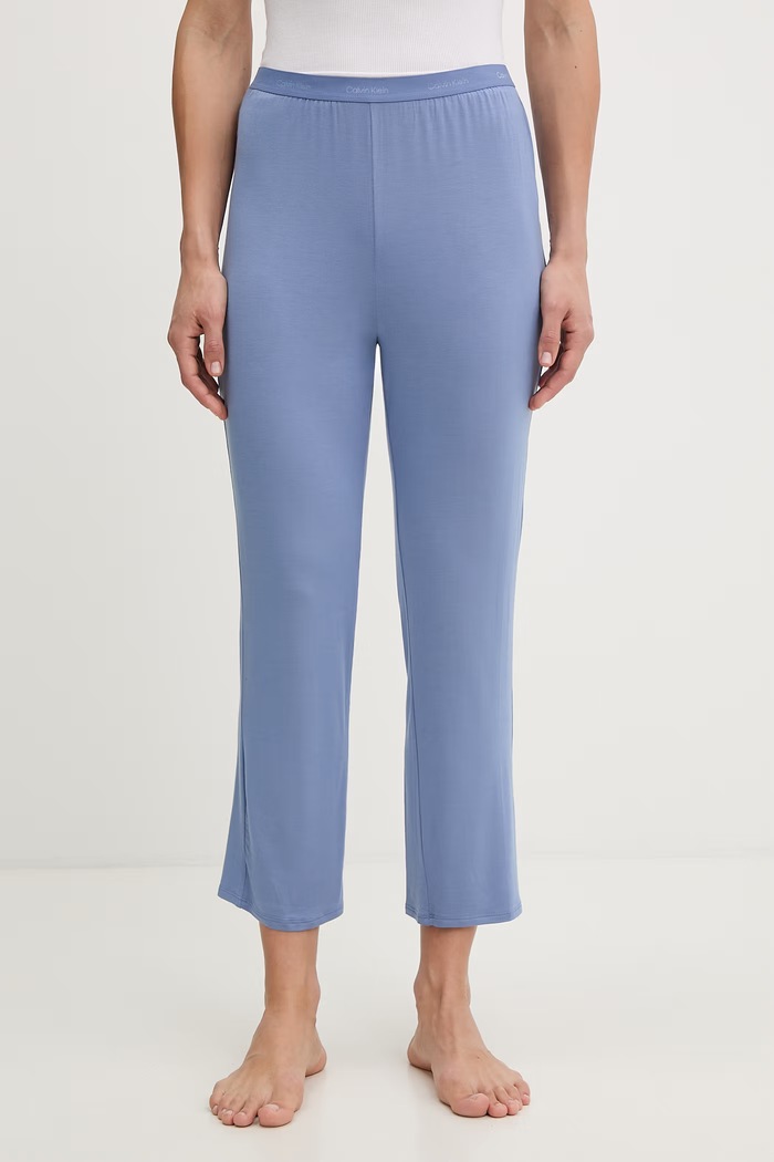 Calvin Klein Underwear spodnie piżamowe damskie z modalu niebieski 000QS7285E