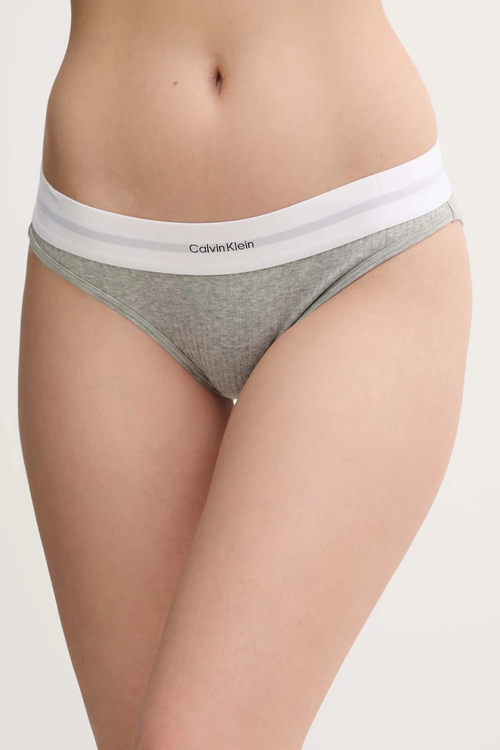 Calvin Klein Underwear bugyi sima szürke LV00QF8022