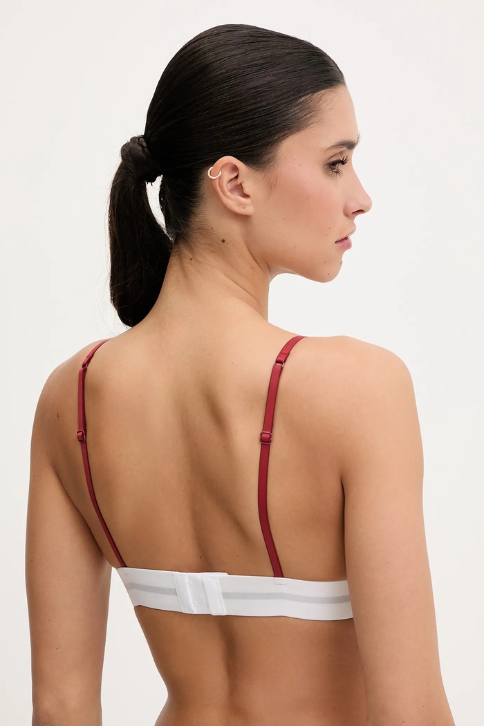 Podprsenka Calvin Klein Underwear LV00QF8248 burgundské AW25