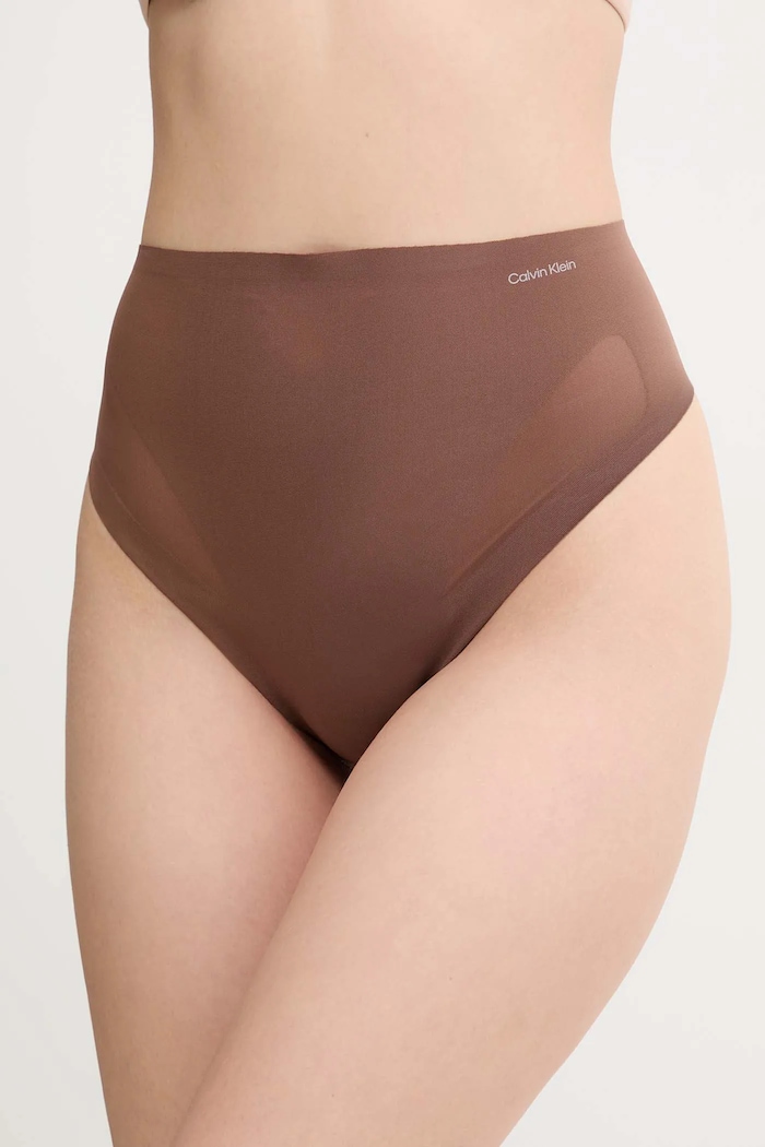 Оформящи прашки Calvin Klein Underwear прашки кафяв LV00QF8165