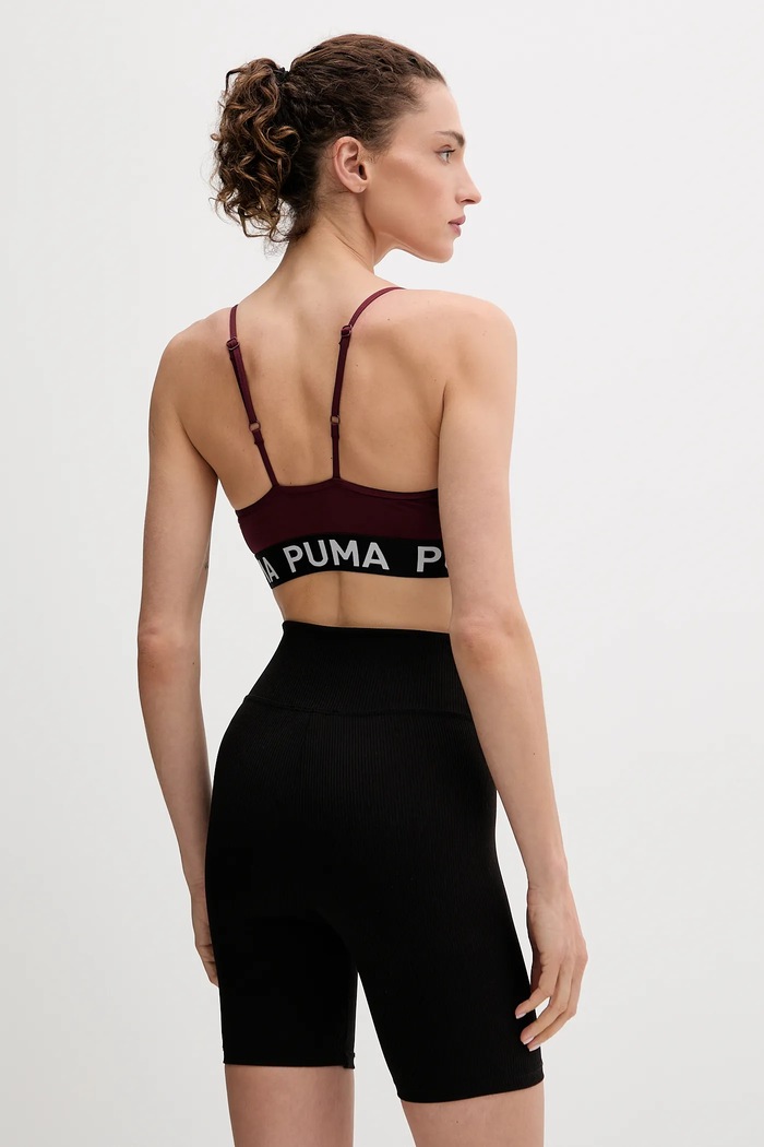 Ρούχα Puma αθλητικό σουτιέν 527140 μπορντό