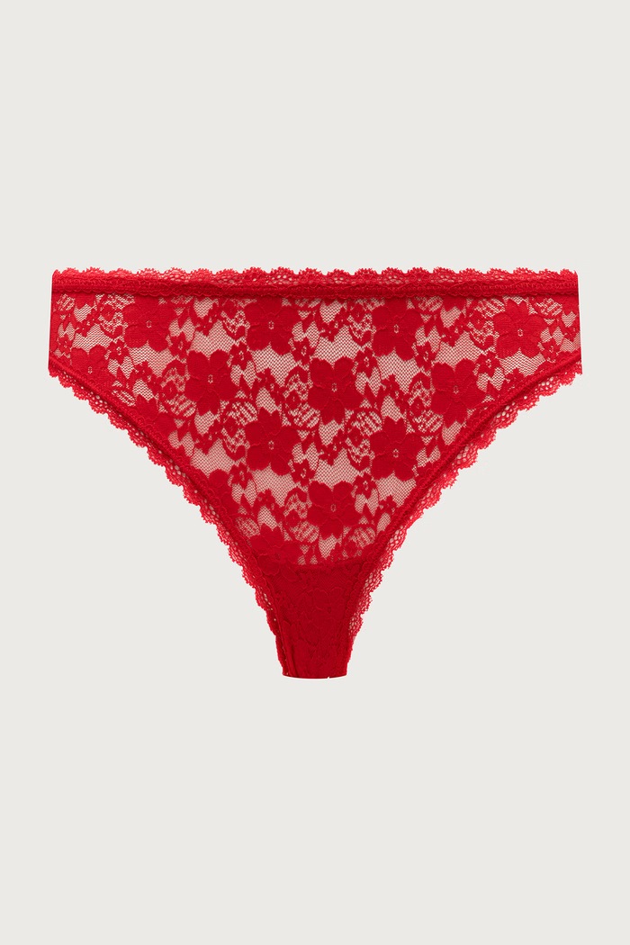 Brazyliany damskie z bawełną 3-pack Guess O5RG16.KC5L0 czerwony