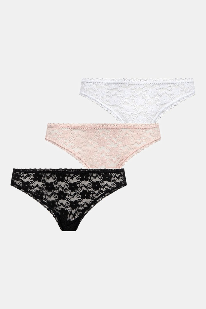 Brazilian στρινγκ Guess 3-pack δαντέλα μαύρο O5RG16.KC5L0