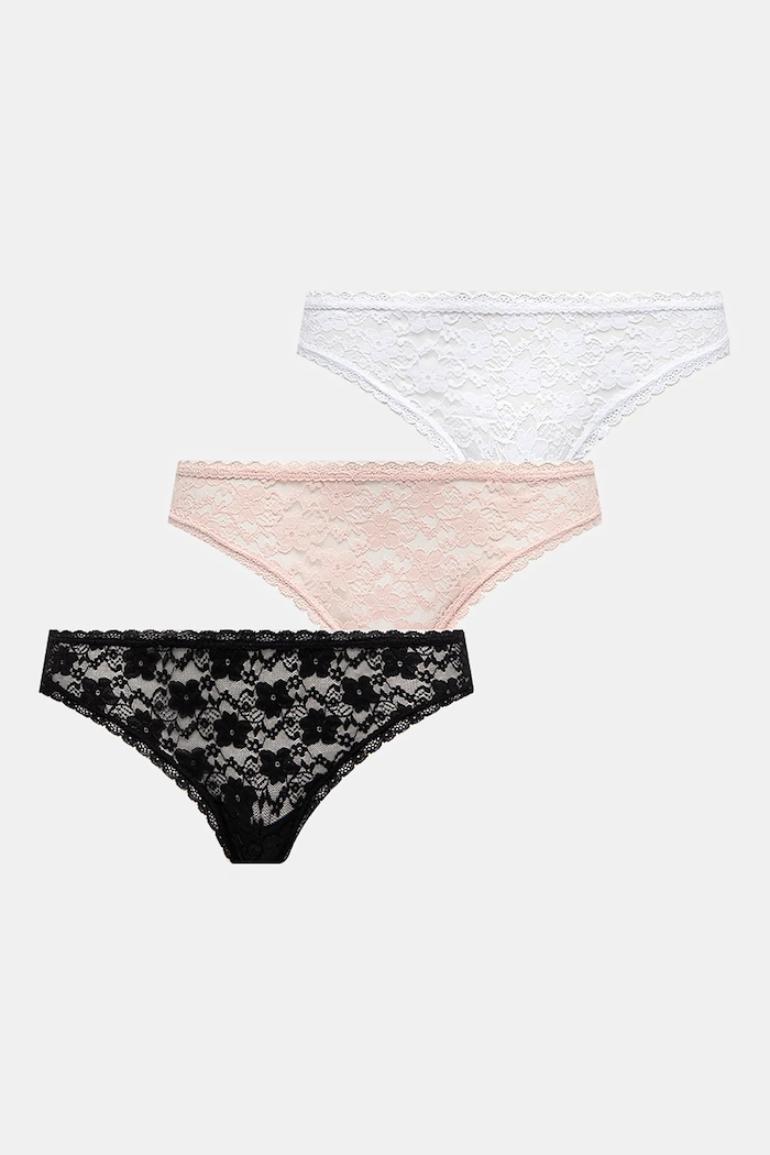 Brazilian στρινγκ Guess 3-pack δαντέλα μαύρο O5RG16.KC5L0