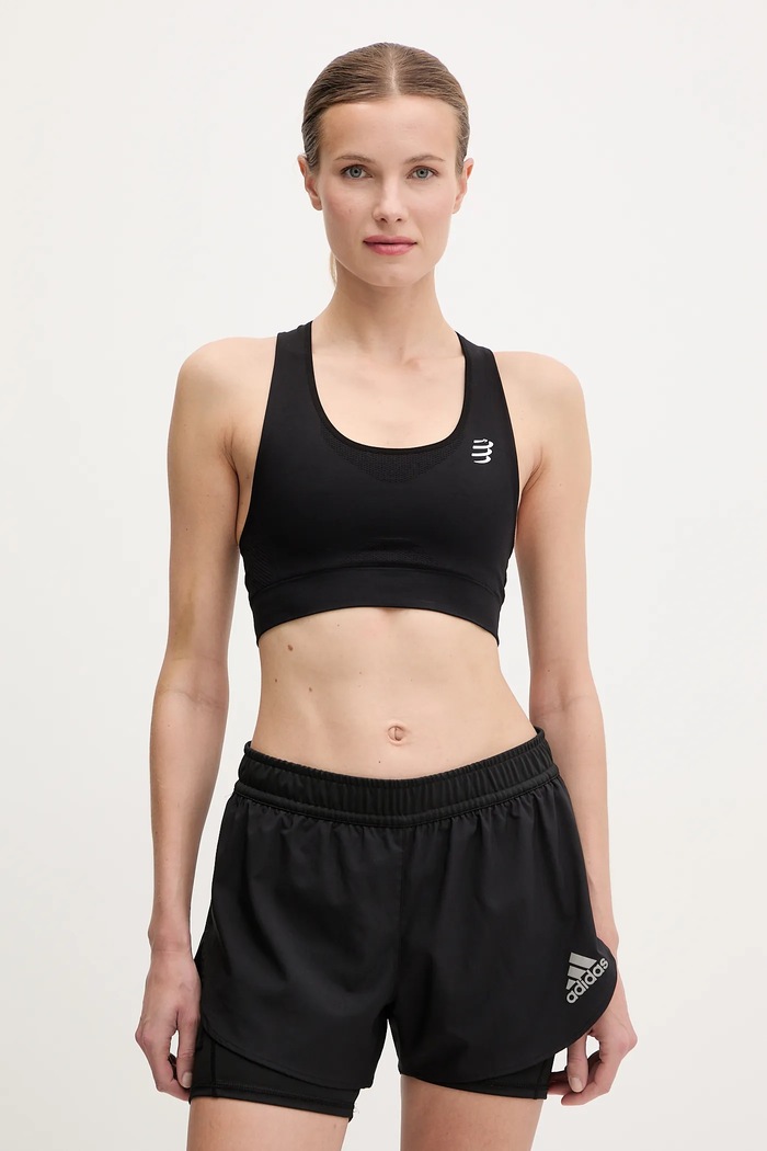 Αθλητικό σουτιέν Compressport Feel Free μαλακό μαύρο AUNW718