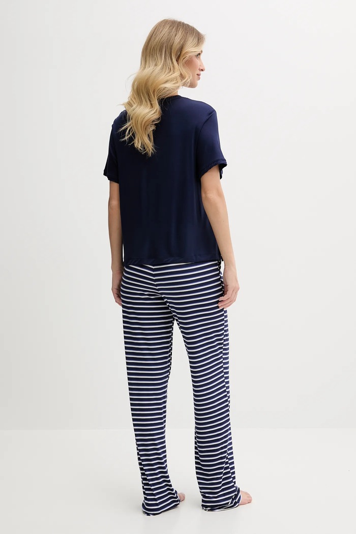 Pijama DKNY YI90051 bleumarin