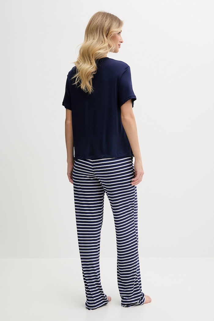 Pijama DKNY YI90051 bleumarin