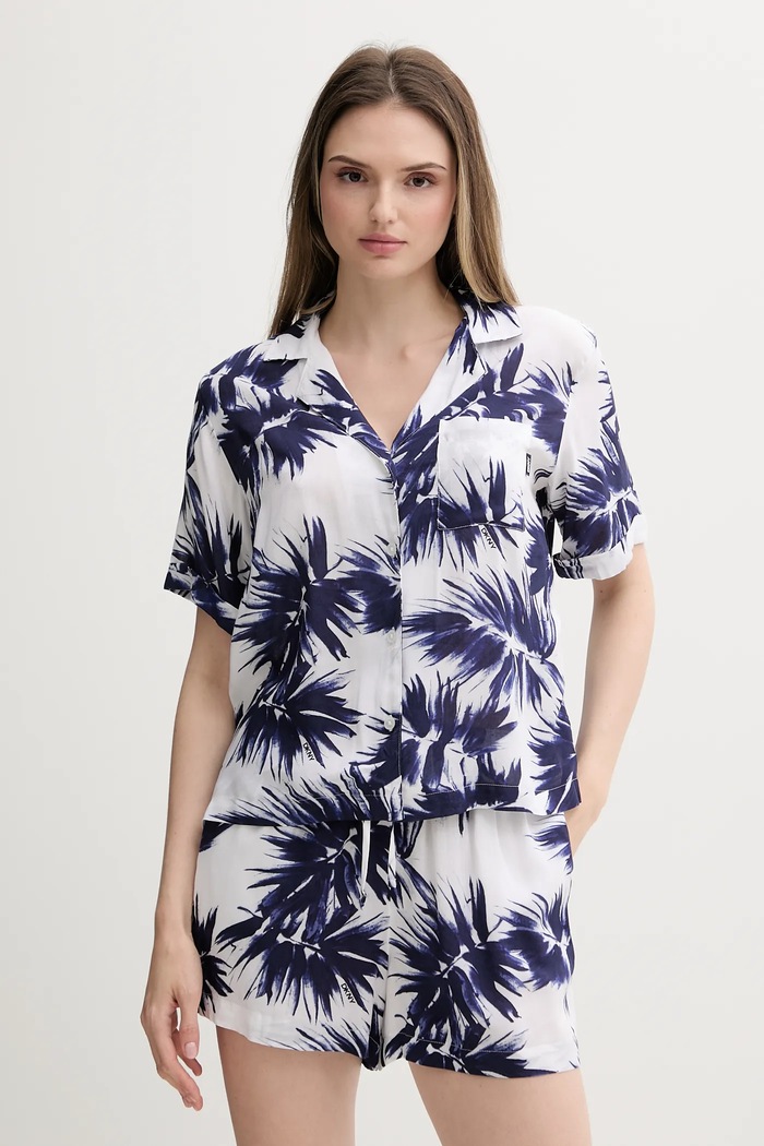 Πιτζάμα Dkny ύφασμα σκούρο μπλε YI90052