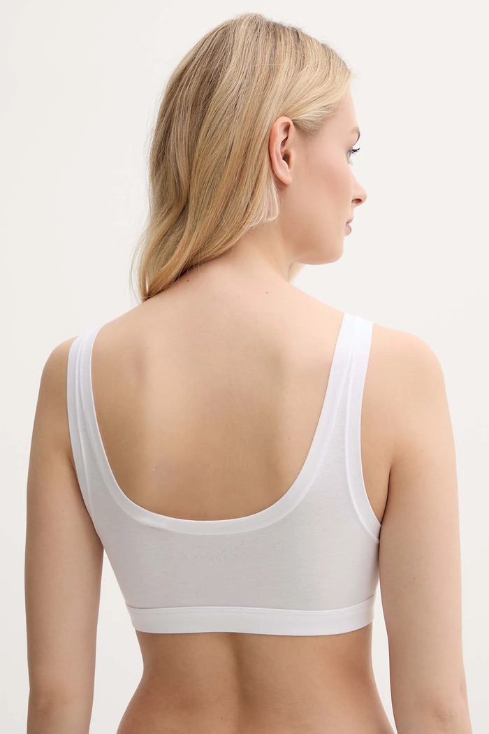 Oblečenie Polo Ralph Lauren podprsenka bavlnená s elastanom 4P0498 biela