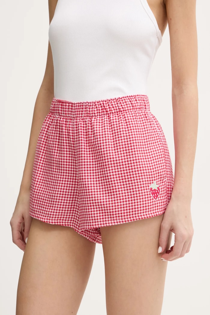 Pyžamové šortky Hollister Co. spodní červená KI346.5015.504