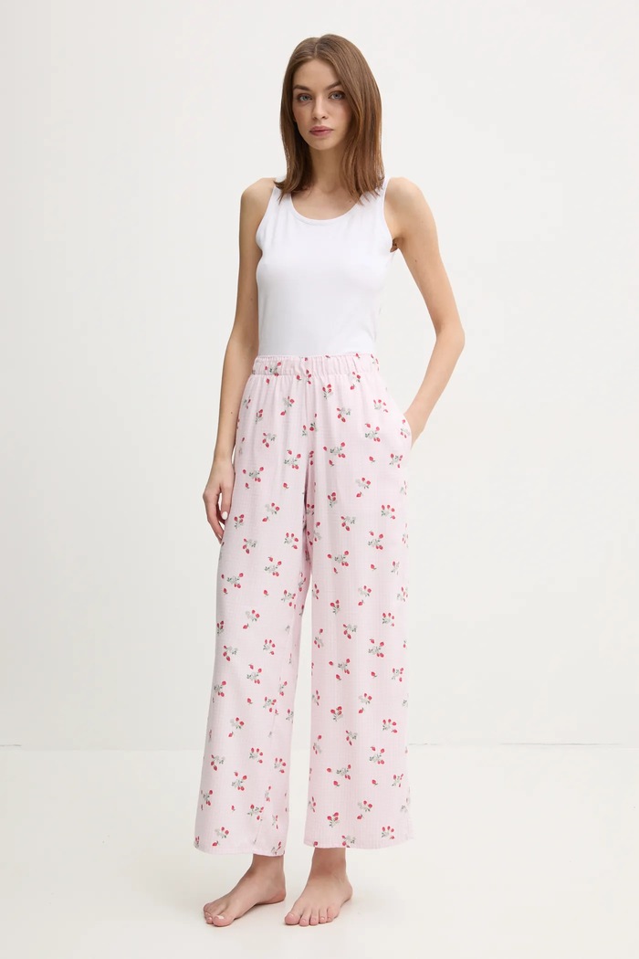 Παντελόνι πιτζάμας Hollister Co. KI346.5037.604 ροζ SS25