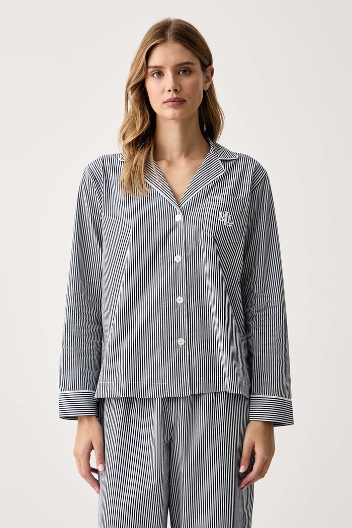 Odzież Lauren Ralph Lauren Piżama dwuczęściowa damska bawełniana ILN92315 granatowy